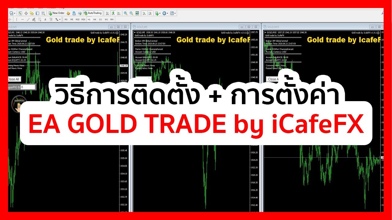 วิธีติดตั้ง+การตั้งค่า | EA Gold Trade by iCafeFX