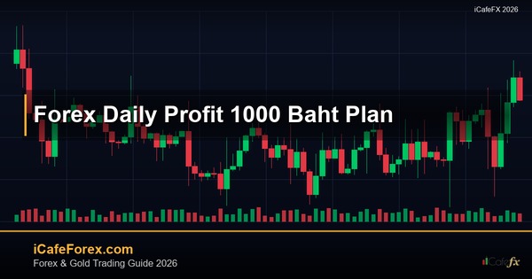 เทรด Forex ให้ได้วันละ 1,000 บาท ทำได้จริงไหม? แผนเทรดจริง 2569