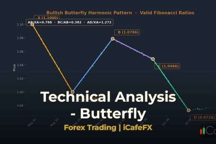 ภาพปก ทองคำ Butterfly Pattern รูปแบบผีเสื้อเทรดทองยังไง XAU 2569 - กราฟเทคนิค iCafeForex
