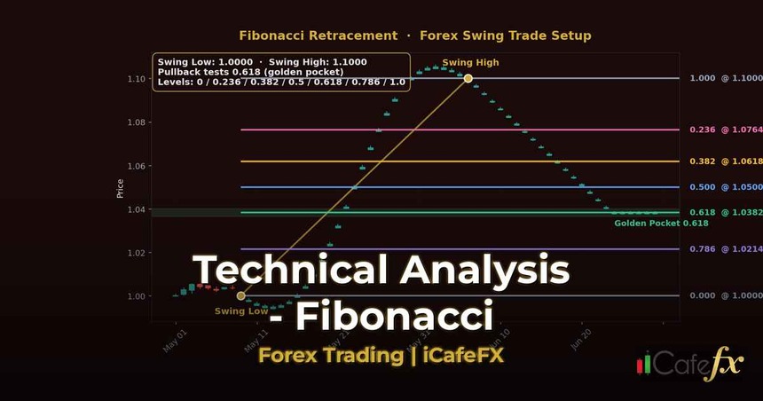 cover gold fibonacci fan trend line trade v62 2569 2