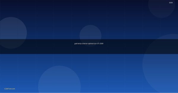 ทองคำ Kelly Criterion สูตรเคลลี่คำนวณขนาดเทรดทองยังไง XAU 2569