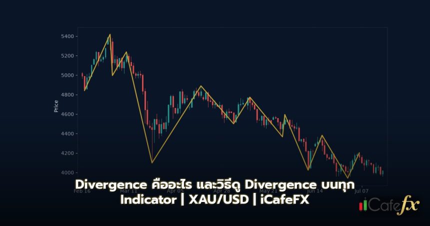 ภาพปก Divergence คืออะไร วิธีดู Divergence ทุก Indicator - กราฟเทคนิค iCafeForex