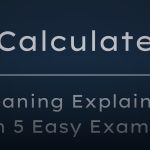 explained how to calculate cover 1