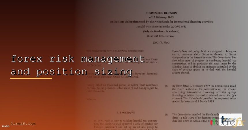 forex risk management and position sizing cover 1