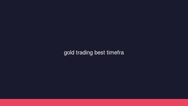 gold trading best timeframe comparison cover 1