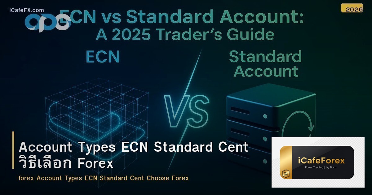 Account Types ECN Standard Cent วิธีเลือก Forex