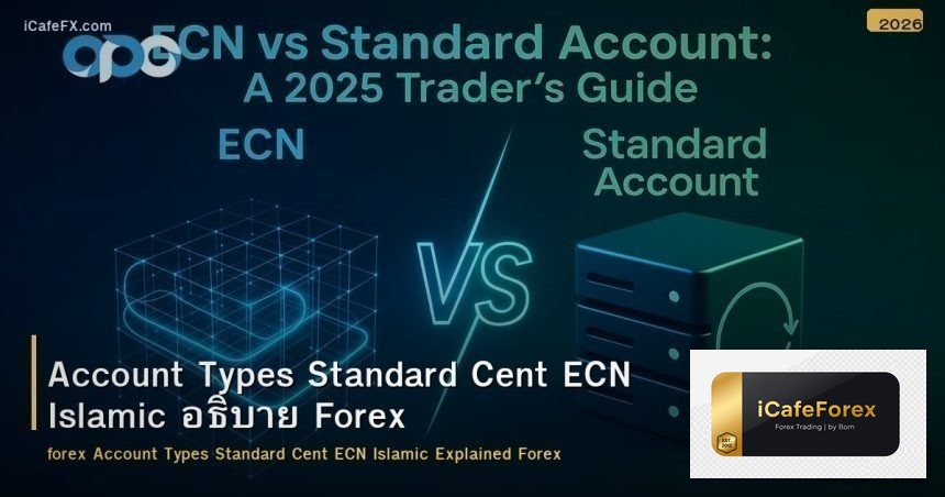 Account Types Standard Cent ECN Islamic อธิบาย Forex