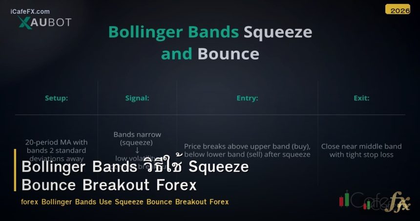 Bollinger Bands วิธีใช้ Squeeze Bounce Breakout Forex
