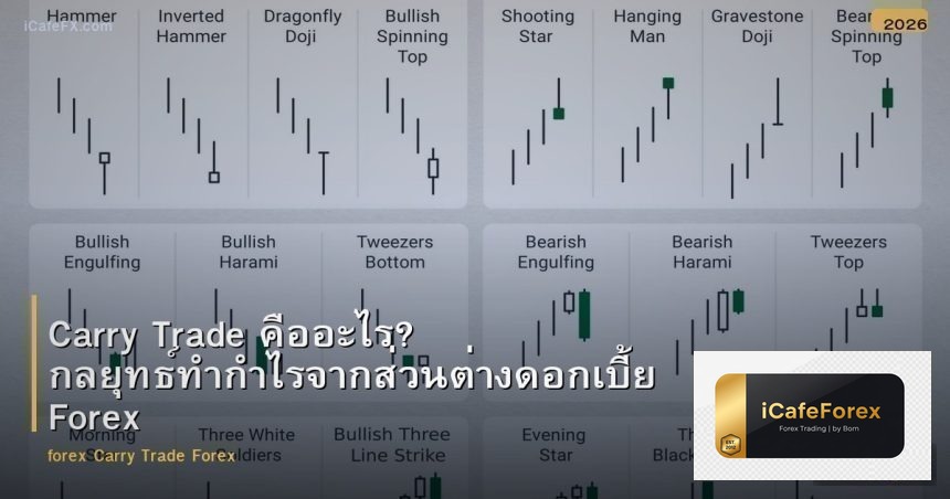 Carry Trade คืออะไร? กลยุทธ์ทำกำไรจากส่วนต่างดอกเบี้ย Forex