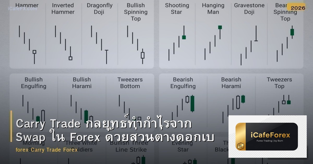 Carry Trade กลยุทธ์ทำกำไรจาก Swap ใน Forex ด้วยส่วนต่างดอกเบี้ย