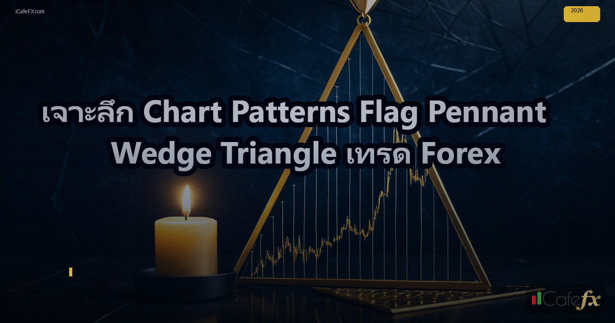 Chart Patterns Flag Pennant Wedge Triangle วิธีเทรด Forex | iCafeFX