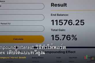Compound Interest วิธีทำให้พอร์ต Forex เติบโตแบบทวีคูณ
