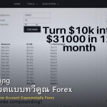 Compounding วิธีเพิ่มพอร์ตแบบทวีคูณ Forex
