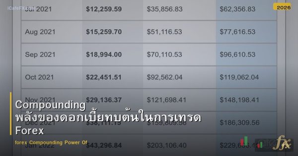Compounding พลังของดอกเบี้ยทบต้นในการเทรด Forex
