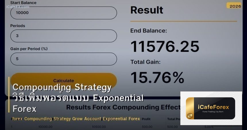Compounding Strategy วิธีเพิ่มพอร์ตแบบ Exponential Forex