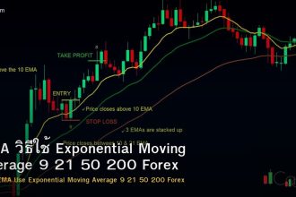EMA วิธีใช้ Exponential Moving Average 9 21 50 200 Forex