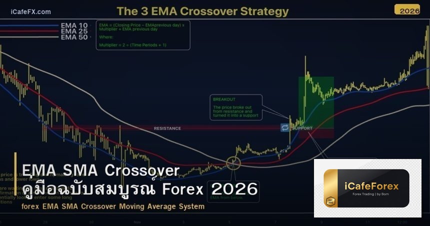 EMA SMA Crossover คู่มือฉบับสมบูรณ์ Forex 2026
