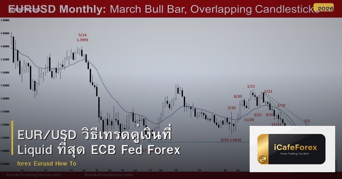 EUR/USD วิธีเทรดคู่เงินสภาพคล่องสูงสุด ECB Fed Forex