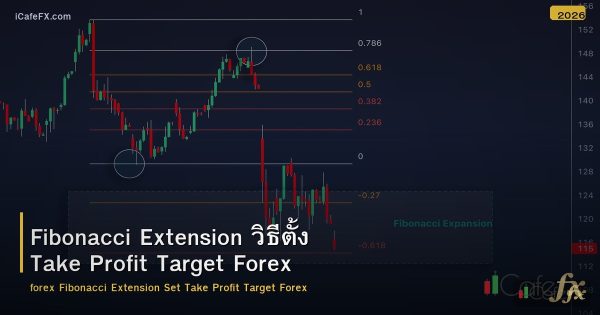 Fibonacci Extension วิธีตั้ง Take Profit Target Forex