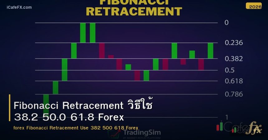Fibonacci Retracement วิธีใช้ 38.2 50.0 61.8 Forex