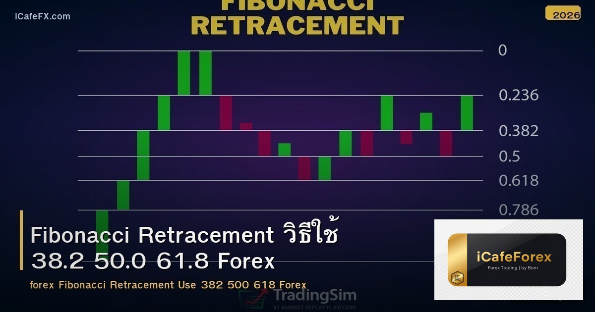 Fibonacci Retracement วิธีใช้ 38.2 50.0 61.8 Forex