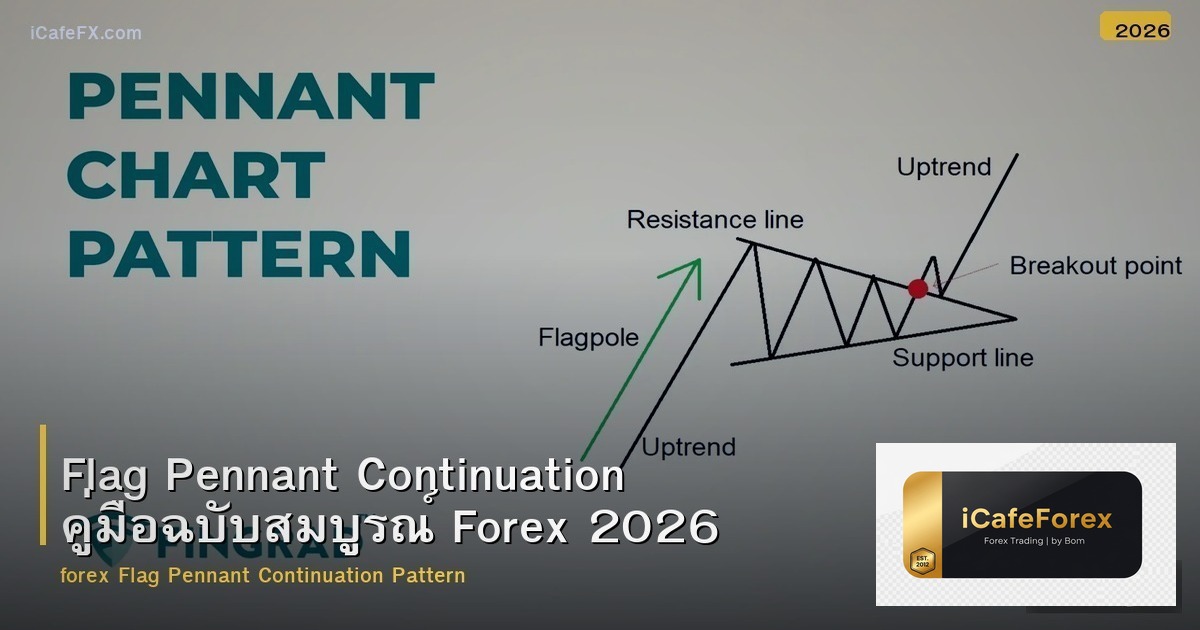 Flag Pennant Continuation คู่มือฉบับสมบูรณ์ Forex 2026
