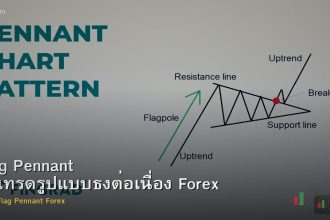 Flag Pennant วิธีเทรดรูปแบบธงต่อเนื่อง Forex