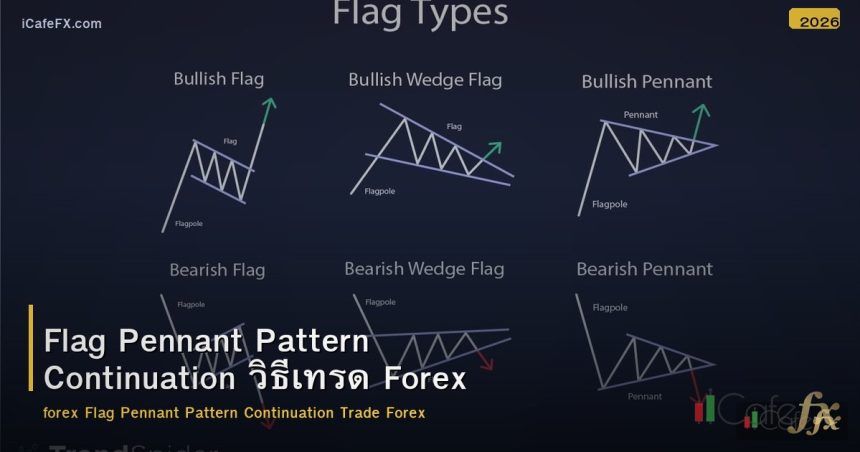 Flag Pennant Pattern วิธีเทรด Continuation Pattern Forex