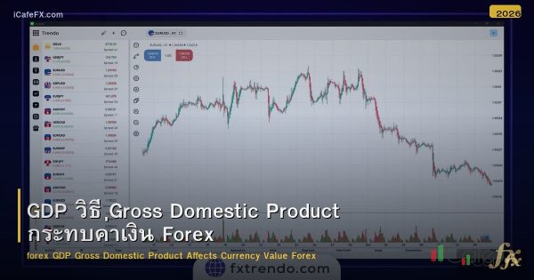 GDP วิธี Gross Domestic Product กระทบค่าเงิน Forex