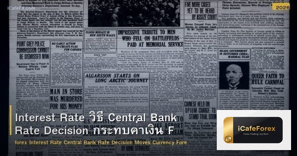 Interest Rate วิธี Central Bank Rate Decision กระทบค่าเงิน Forex