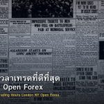 Kill Zone เวลาเทรดที่ดีที่สุด London NY Open Forex