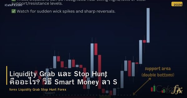 Liquidity Grab และ Stop Hunt คืออะไร? วิธี Smart Money ล่า SL ใน Forex