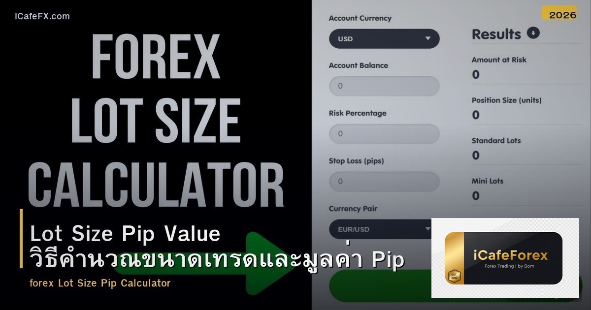 Lot Size Pip Value วิธีคำนวณขนาดเทรดและมูลค่า Pip
