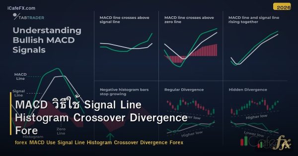 MACD วิธีใช้ Signal Line Histogram Crossover Divergence Forex