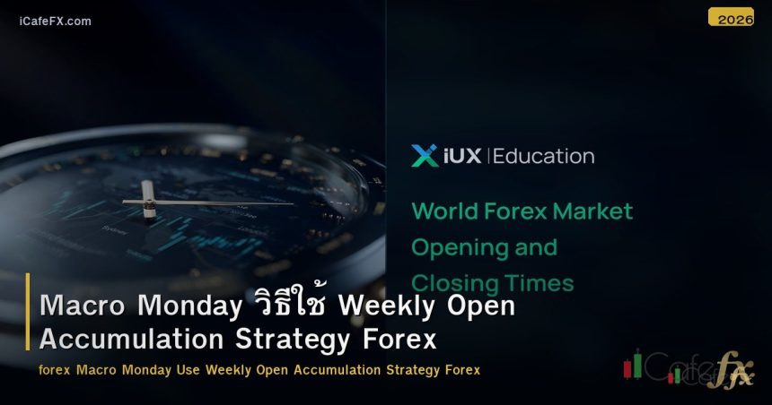 Macro Monday วิธีใช้ Weekly Open Accumulation Strategy Forex