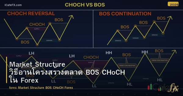 Market Structure วิธีอ่านโครงสร้างตลาด BOS CHoCH ใน Forex