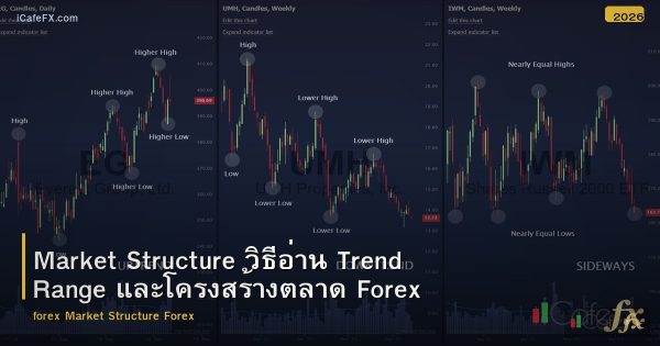 Market Structure วิธีอ่าน Trend Range และโครงสร้างตลาด Forex