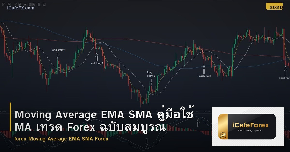 Moving Average คู่มือใช้ EMA SMA เทรด Forex ฉบับสมบูรณ์