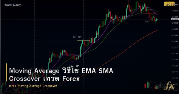 Moving Average วิธีใช้ EMA SMA Crossover เทรด Forex