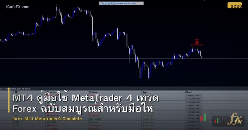 MT4 คู่มือใช้ MetaTrader 4 เทรด Forex ฉบับสมบูรณ์สำหรับมือใหม่