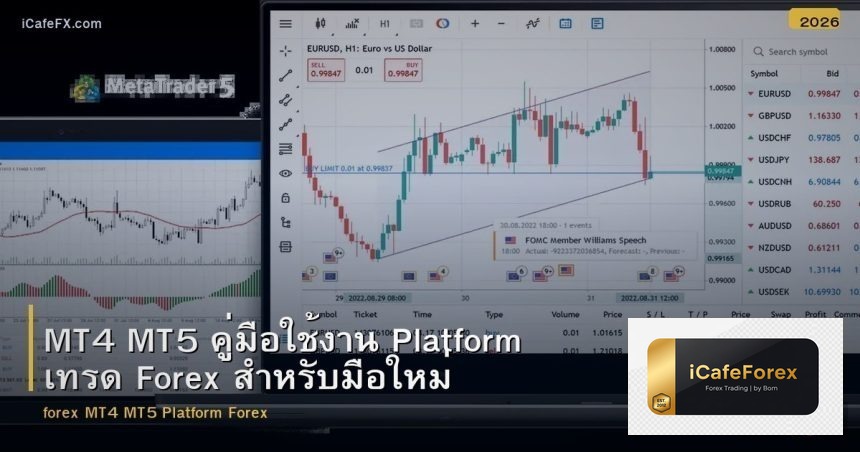 MT4 MT5 คู่มือใช้งาน Platform เทรด Forex สำหรับมือใหม่