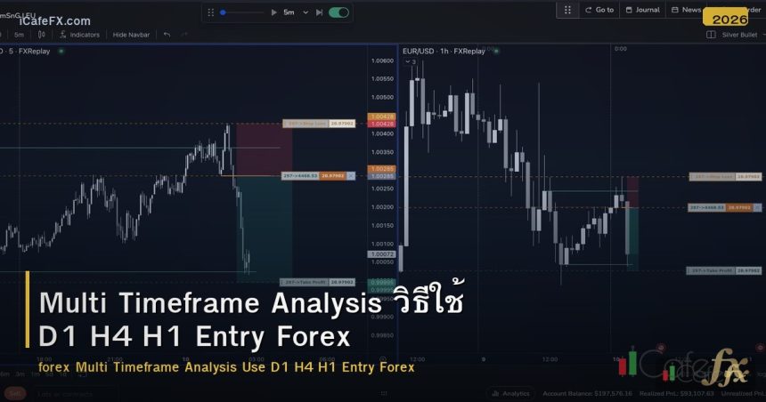 Multi Timeframe Analysis วิธีใช้ D1 H4 H1 Entry Forex