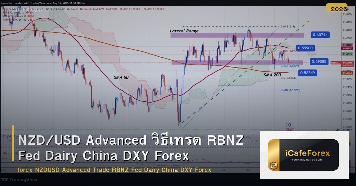 NZD/USD Advanced วิธีเทรด RBNZ Fed Dairy China DXY Forex