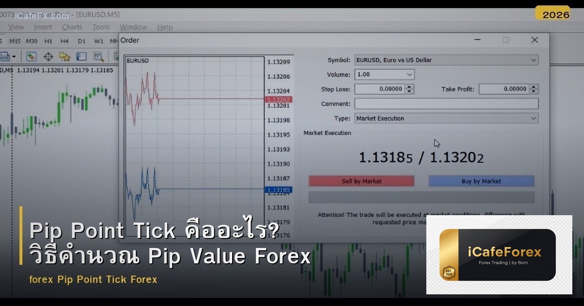 Pip Point Tick คืออะไร? วิธีคำนวณ Pip Value Forex