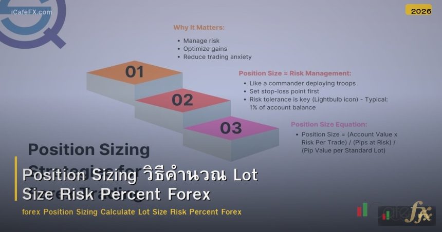 Position Sizing วิธีคำนวณ Lot Size Risk Percent Forex