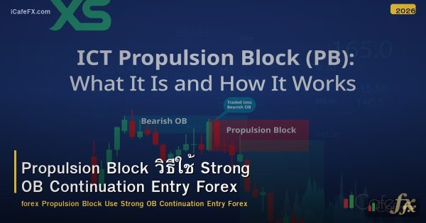 Propulsion Block วิธีใช้ Strong OB Continuation Entry Forex