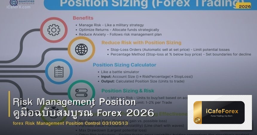 Risk Management Position คู่มือฉบับสมบูรณ์ Forex 2026