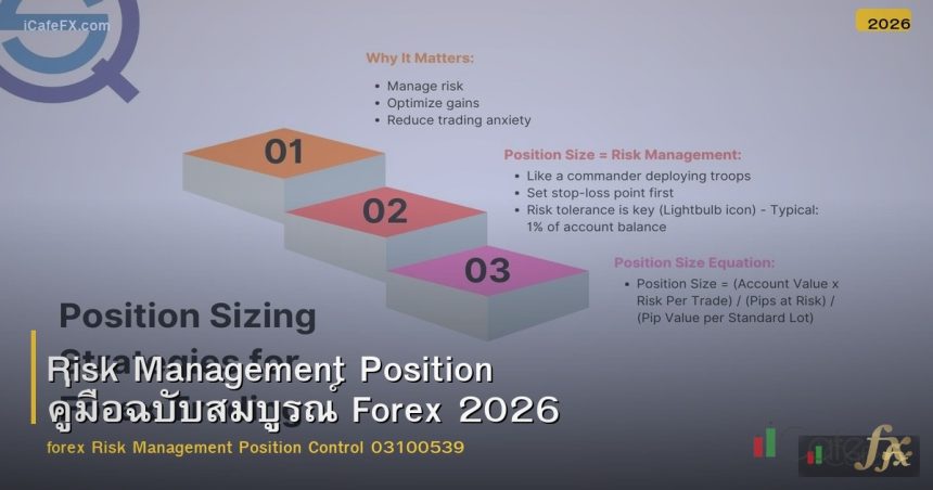 Risk Management Position คู่มือฉบับสมบูรณ์ Forex 2026