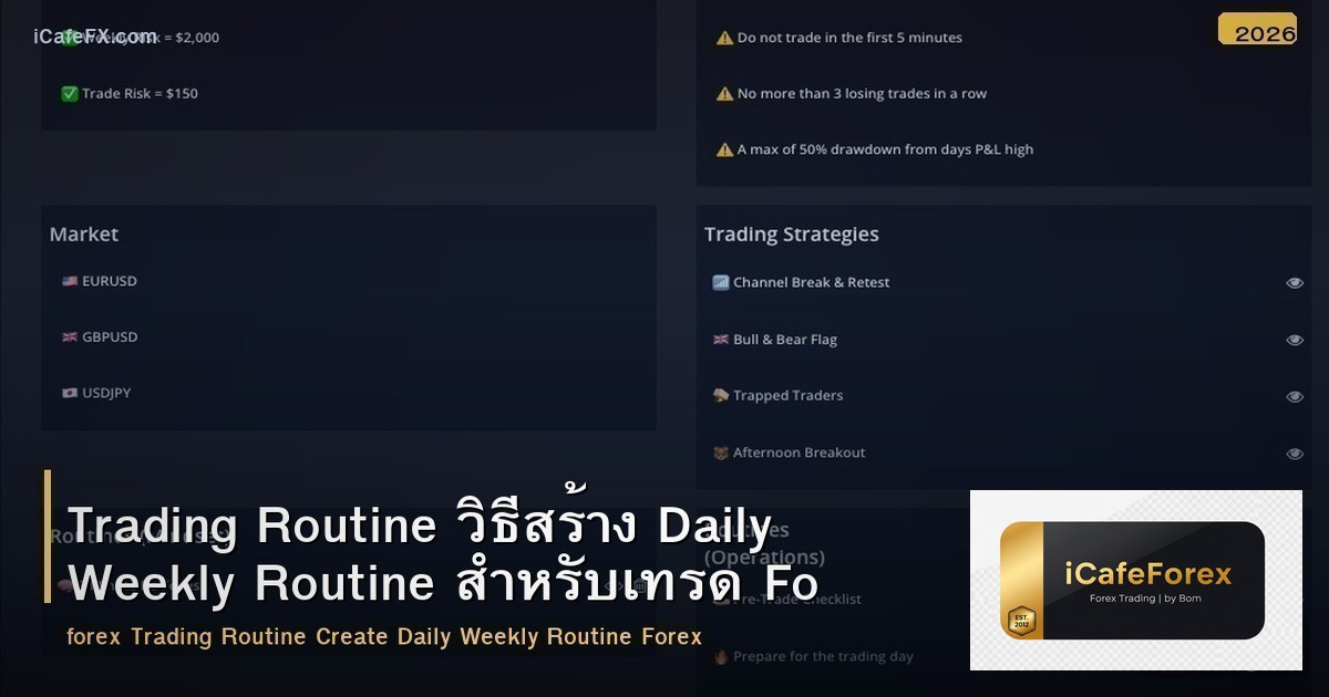 Trading Routine วิธีสร้าง Daily Weekly Routine สำหรับเทรด Forex