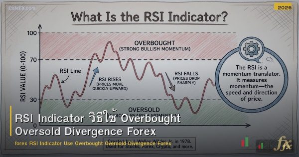 RSI Indicator วิธีใช้ Overbought Oversold Divergence Forex